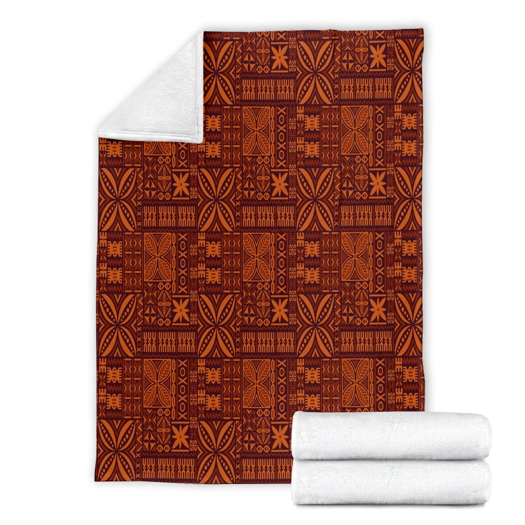 Hawaiian Traditional Aboriginal Pattern Polynesian Premium Blankets - AH - Polynesian Pride