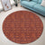 Hawaiian Traditional Aboriginal Pattern Polynesian Round Carpet - AH - Polynesian Pride