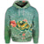 Hawaiian Turtle and Hibiscus Polynesian Hoodie - Polynesian Pride