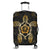 Hawaiian Turtle And Hibiscus Polynesian Luggage Covers Gold - AH Black - Polynesian Pride