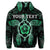 Custom Hawaiian Turtle and Hibiscus Polynesian Hoodie Green - Polynesian Pride