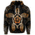 Custom Hawaiian Turtle and Hibiscus Polynesian Hoodie Orange - Polynesian Pride