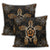 Hawaiian Turtle And Hibiscus Polynesian Pillow Covers Orange - AH - Polynesian Pride