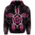 Hawaiian Turtle and Hibiscus Polynesian Hoodie Pink - Polynesian Pride