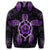 Hawaiian Turtle and Hibiscus Polynesian Hoodie Violet - Polynesian Pride