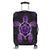 Hawaiian Turtle And Hibiscus Polynesian Luggage Covers Violet - AH Black - Polynesian Pride