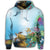 Hawaiian Turtle Dolphin In The Ocean Polynesian Hoodie - Polynesian Pride