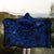 Hawaiian Turtle Hibiscus Plumeria Kanaka Polynesian Hooded Blanket Blue - Soft Style - AH - Polynesian Pride