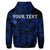 Custom Hawaiian Turtle Hibiscus Plumeria Kanaka Polynesian Hoodie Blue Soft Style - Polynesian Pride