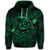 Hawaiian Turtle Hibiscus Plumeria Kanaka Polynesian Hoodie Green Soft Style - Polynesian Pride