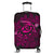 Hawaiian Turtle Hibiscus Plumeria Kanaka Polynesian Luggage Covers Pink - Soft Style - AH Black - Polynesian Pride