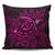 Hawaiian Turtle Hibiscus Plumeria Kanaka Polynesian Pillow Covers Pink - Soft Style - AH Pillow Covers Black - Polynesian Pride