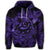 Hawaiian Turtle Hibiscus Plumeria Kanaka Polynesian Hoodie Purple Soft Style - Polynesian Pride