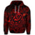 Hawaiian Turtle Hibiscus Plumeria Kanaka Polynesian Hoodie Red Soft Style - Polynesian Pride