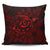 Hawaiian Turtle Hibiscus Plumeria Kanaka Polynesian Pillow Covers Red - Soft Style - AH Pillow Covers Black - Polynesian Pride