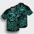 Hawaiian Turtle Hibiscus Plumeria Kanaka Polynesian Hawaiian Shirt Turquoise - Soft Style - AH - Polynesian Pride