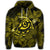 Hawaiian Turtle Hibiscus Plumeria Kanaka Polynesian Hoodie Yellow Soft Style - Polynesian Pride