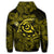 Hawaiian Turtle Hibiscus Plumeria Kanaka Polynesian Hoodie Yellow Soft Style - Polynesian Pride