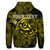 Custom Hawaiian Turtle Hibiscus Plumeria Kanaka Polynesian Hoodie Yellow Soft Style - Polynesian Pride