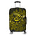 Hawaiian Turtle Hibiscus Plumeria Kanaka Polynesian Luggage Covers Yellow - Soft Style - AH Black - Polynesian Pride