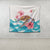 Hawaiian Turtle Hibiscus Waves Polynesian Tapestry - AH - Polynesian Pride