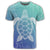 Hawaiian Turtle In The Sea Polynesian T Shirt AH - Polynesian Pride