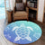 Hawaiian Turtle In The Sea Polynesian Round Carpet - AH - Polynesian Pride