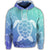 Hawaiian Turtle In The Sea Polynesian Hoodie - Polynesian Pride