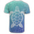 Hawaiian Turtle In The Sea Polynesian T Shirt AH - Polynesian Pride