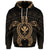 Custom Hawaiian Turtle Kanaka Polynesian Hoodie Gold - Polynesian Pride