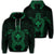 Hawaiian Turtle Kanaka Polynesian Hoodie Green Unisex Art - Polynesian Pride