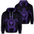 Hawaiian Turtle Kanaka Polynesian Hoodie Purple Unisex Art - Polynesian Pride