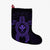 Hawaiian Turtle Kanaka Polynesian Christmas Stocking - Purple - AH Christmas Stocking 26 X 42 cm Black - Polynesian Pride