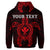 Custom Hawaiian Turtle Kanaka Polynesian Hoodie Red - Polynesian Pride