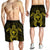 Hawaiian Turtle Kanaka Polynesian Men's Shorts - Yellow - AH - Polynesian Pride