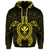 Custom Hawaiian Turtle Kanaka Polynesian Hoodie Yellow - Polynesian Pride