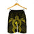 Hawaiian Turtle Kanaka Polynesian Men's Shorts - Yellow - AH - Polynesian Pride