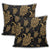 Hawaiian Turtle Pattern Golden Pillow Covers - AH - Polynesian Pride