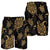 Hawaiian Turtle Pattern Golden Men's Shorts - AH - Polynesian Pride