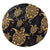 Hawaiian Turtle Pattern Golden Round Carpet - AH Round Carpet Luxurious Plush - Polynesian Pride