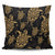 Hawaiian Turtle Pattern Golden Pillow Covers - AH Pillow Covers Black - Polynesian Pride