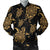 Hawaiian Turtle Pattern Golden Bomber Jacket - AH Black Unisex - Polynesian Pride