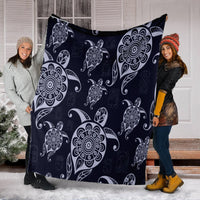 Hawaiian Turtle Pattern Wonderfull Premium Blankets - AH - Polynesian Pride