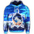 Hawaiian Turtle Plumeria Coconut Tree Polynesian Hoodie Blue - Polynesian Pride