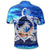 Hawaiian Turtle Plumeria Coconut Tree Polynesian Polo Shirt Blue - Polynesian Pride