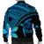 Hawaiian Turtle Plumeria Kakau Polynesian Quilt Bomber Jacket Blue AH - Polynesian Pride