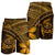 Hawaiian Turtle Plumeria Kakau Polynesian Quilt Men's Shorts Neo Brown AH - Polynesian Pride