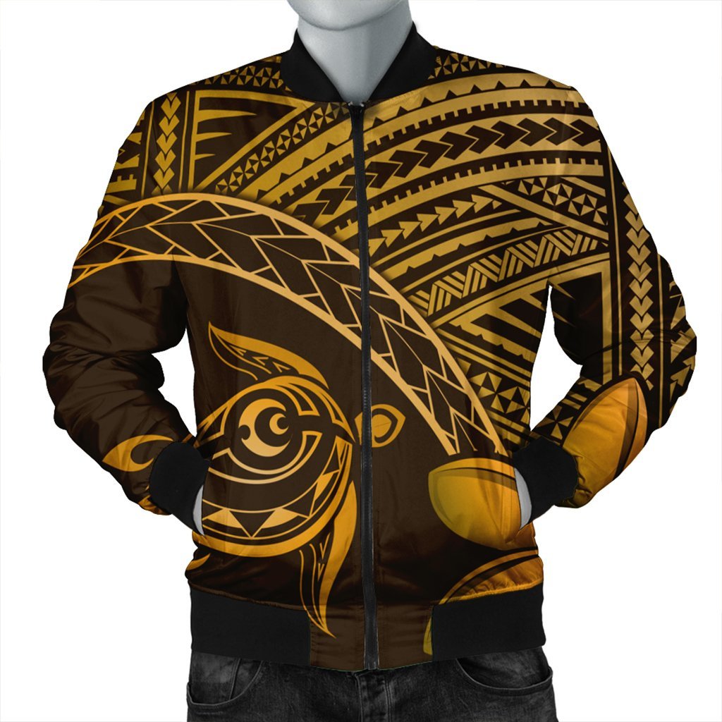 Hawaiian Turtle Plumeria Kakau Polynesian Quilt Bomber Jacket Neo Brown AH Black Unisex - Polynesian Pride