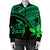 Hawaiian Turtle Plumeria Kakau Polynesian Quilt Bomber Jacket Neo Green AH - Polynesian Pride