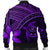 Hawaiian Turtle Plumeria Kakau Polynesian Quilt Bomber Jacket Neo Purple AH - Polynesian Pride